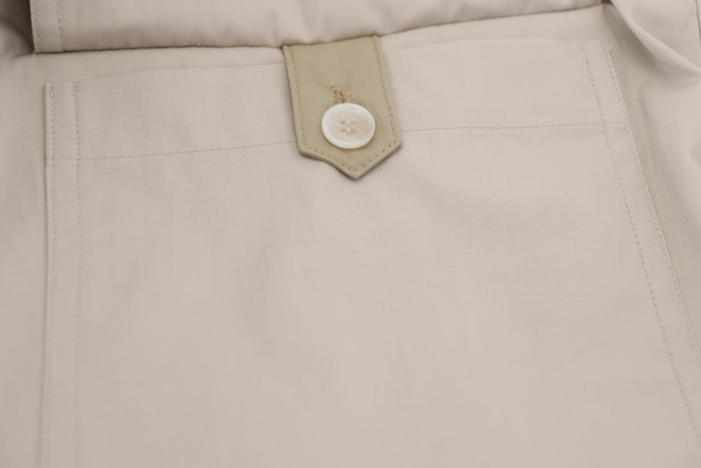 - Elegant Beige Cotton Trousers