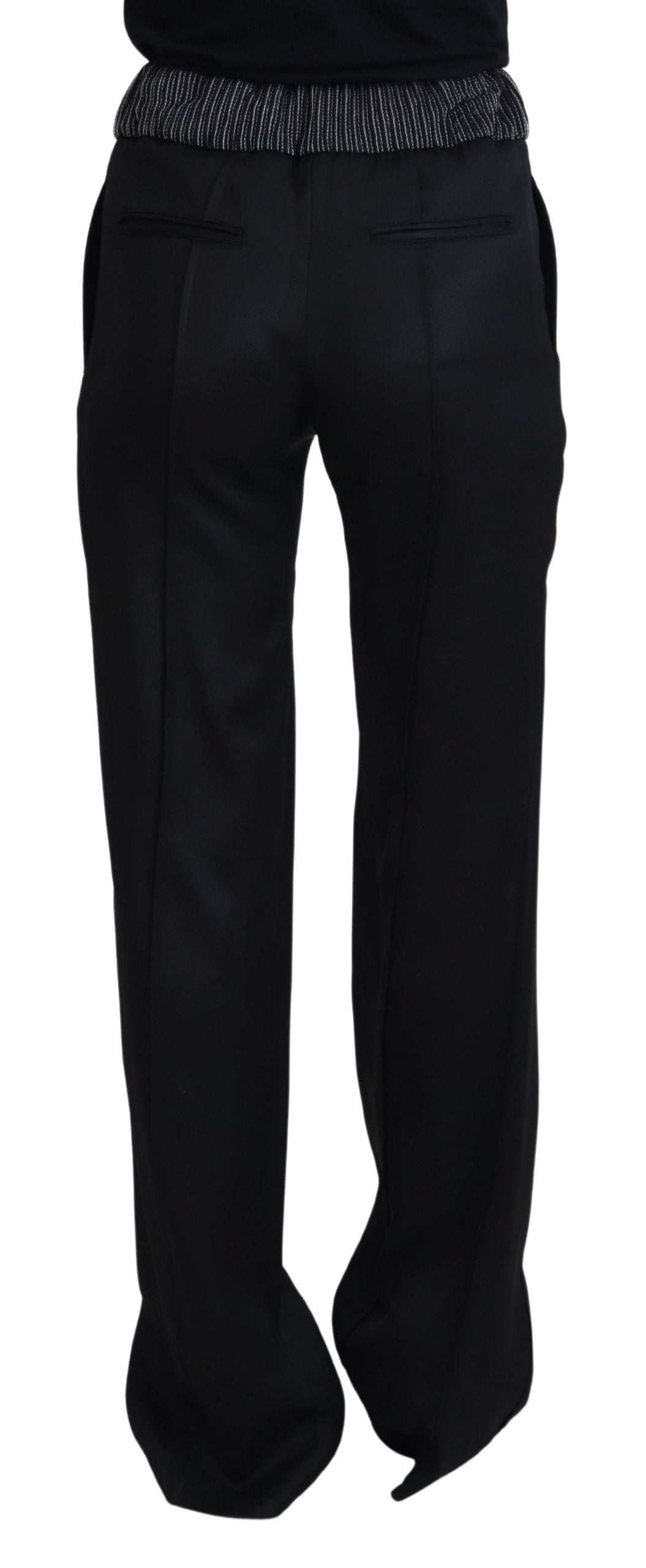 - Elegant Black Cotton Pants