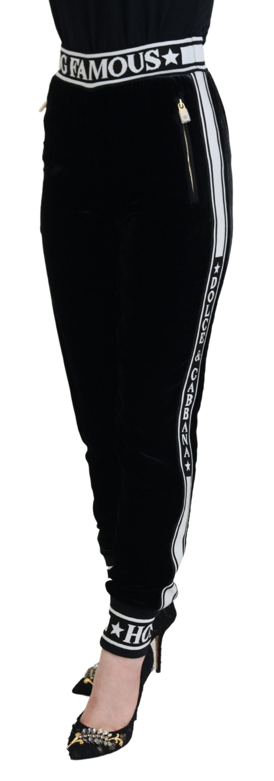 - Elegant Velvet Pants - Timeless Black Luxury