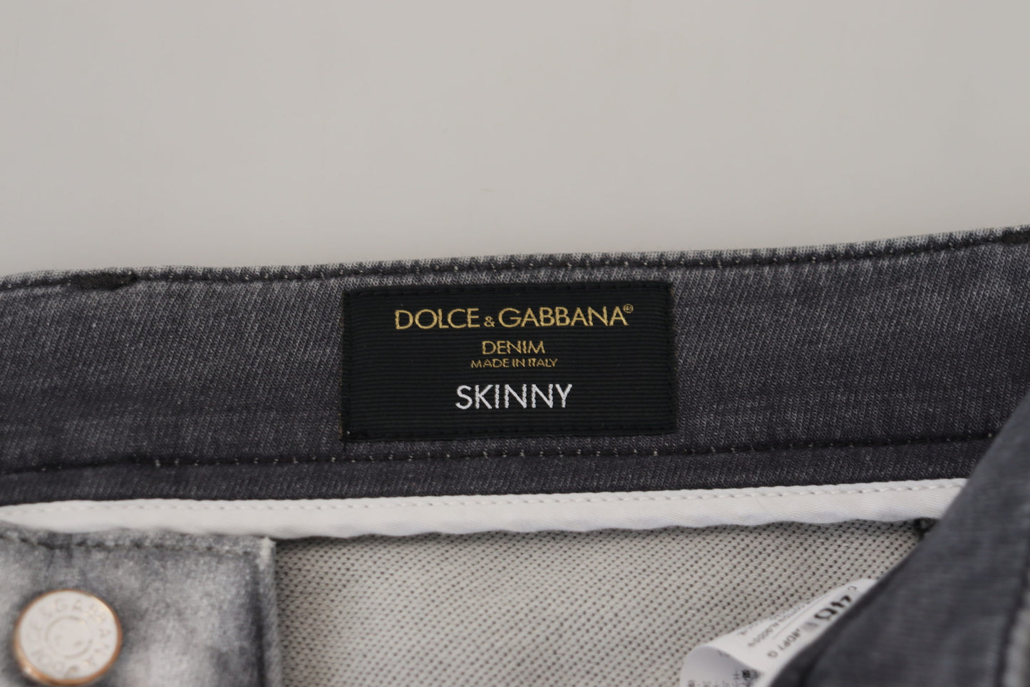 - Elegant Gray Washed Cotton Blend Pants