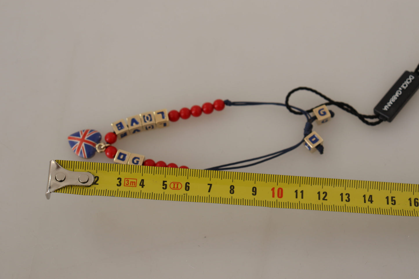 - Elegant Blue, Red Glass & Zama Bracelet