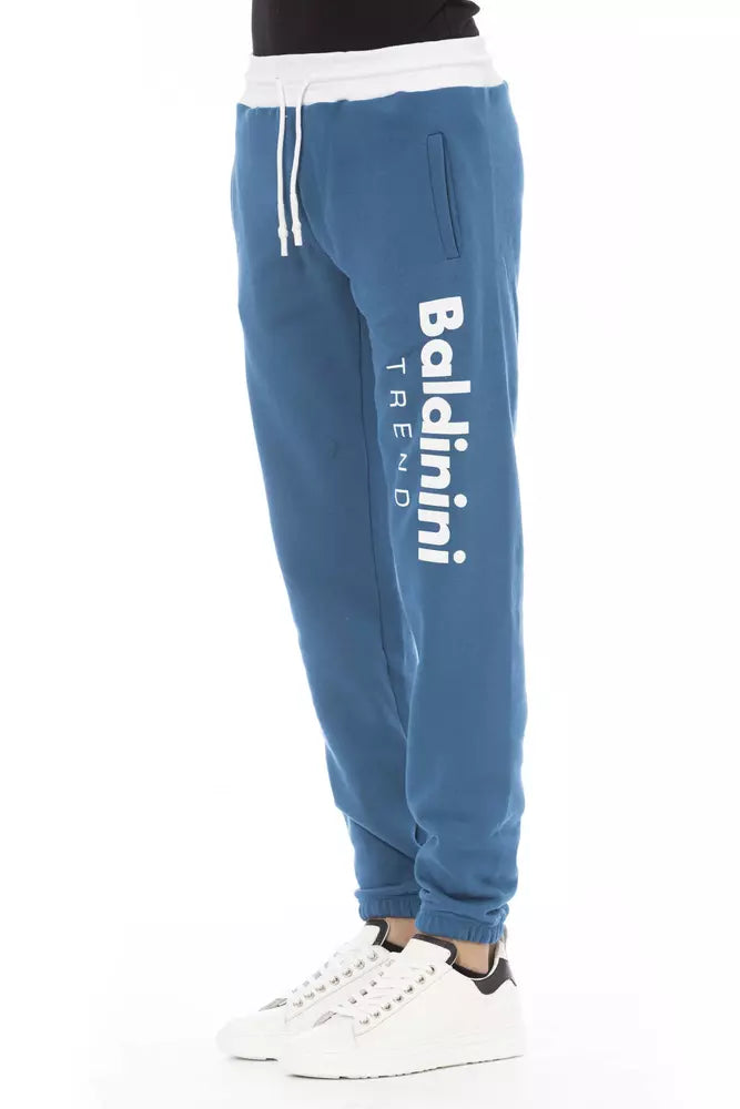- Blue Cotton Men Pant