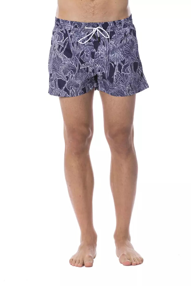 - Blue Polyester Men Swimwear