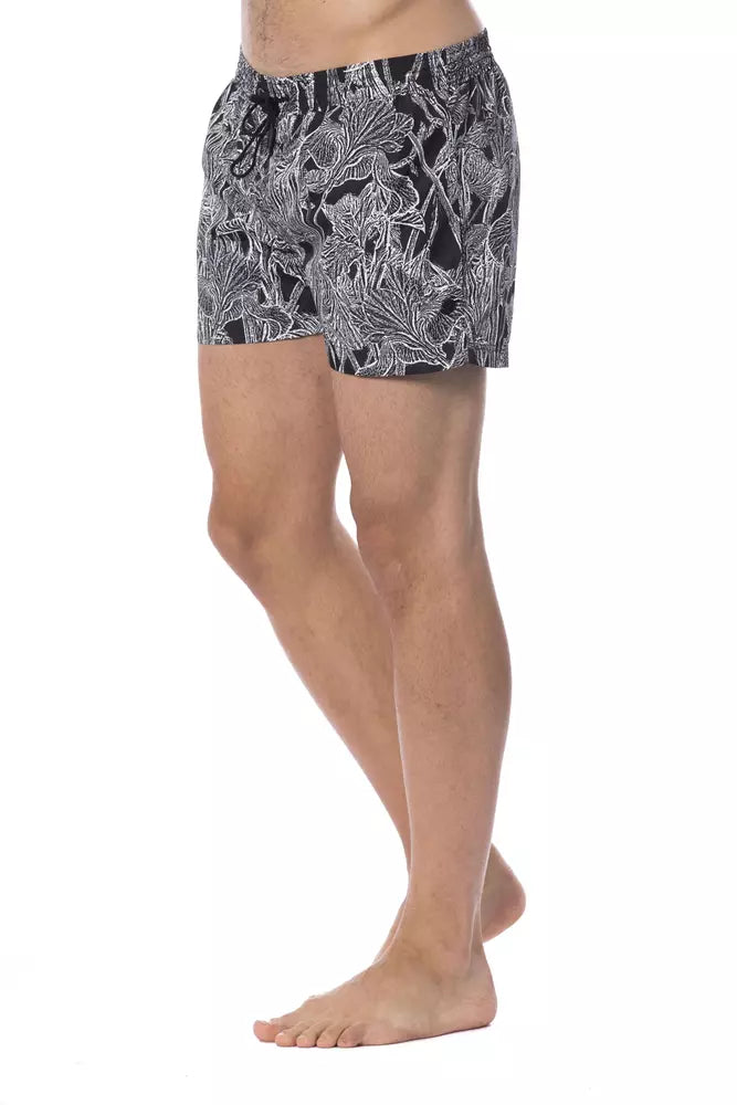 - Black Polyester Men Swimwear