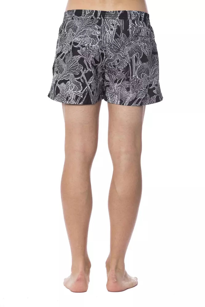 - Black Polyester Men Swimwear