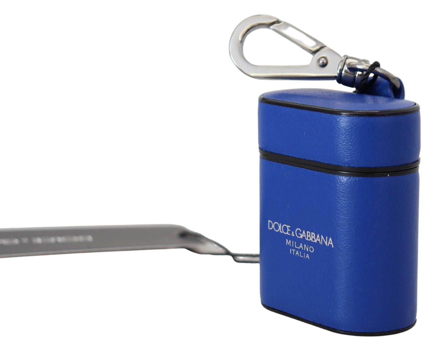 - Elegant Blue Leather Airpods Case