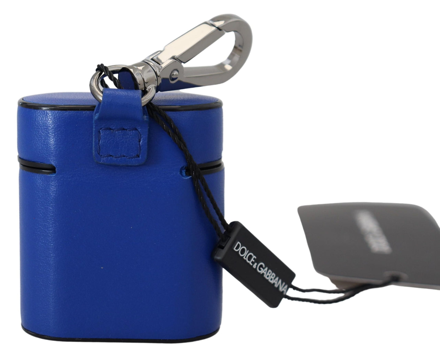 - Elegant Blue Leather Airpods Case