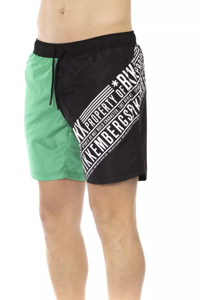 Bikkembergs Dynamic Green Swim Shorts
