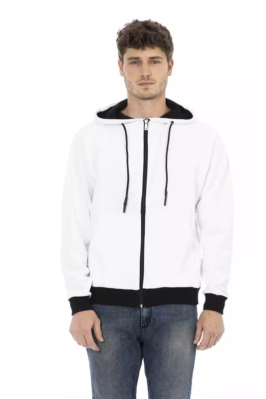- White Cotton Men Sweater
