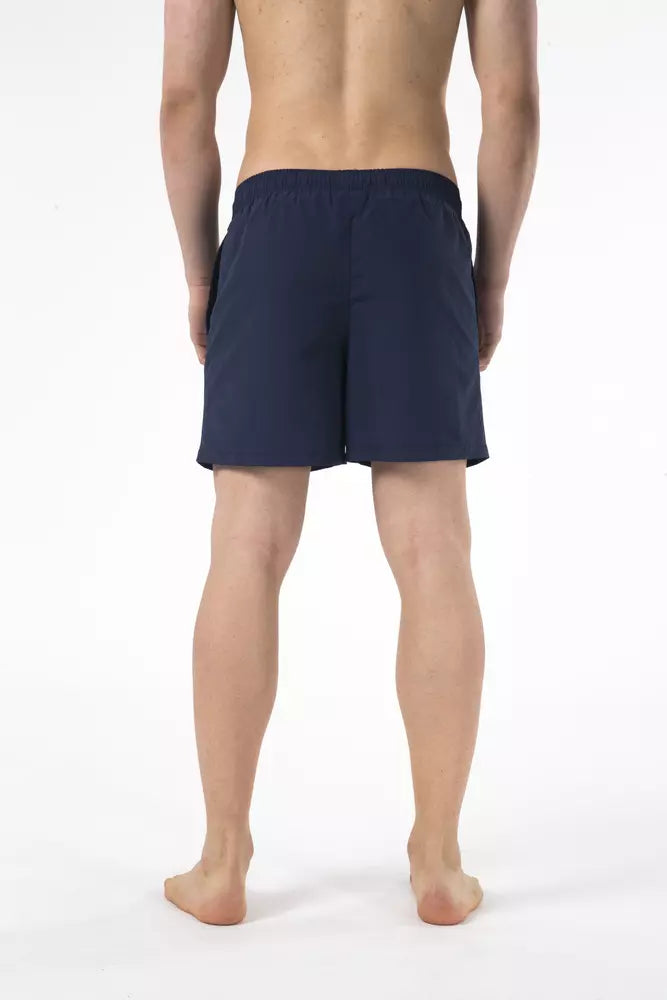 Just Cavalli Blue Nylon Men's Swim Shorts
