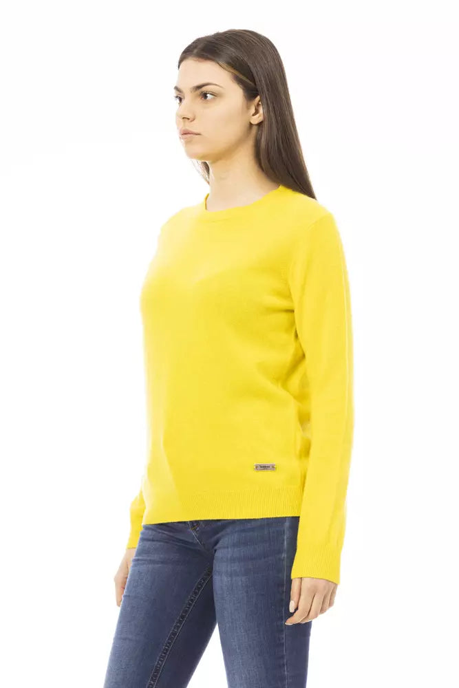 - Yellow Wool Women Sweater
