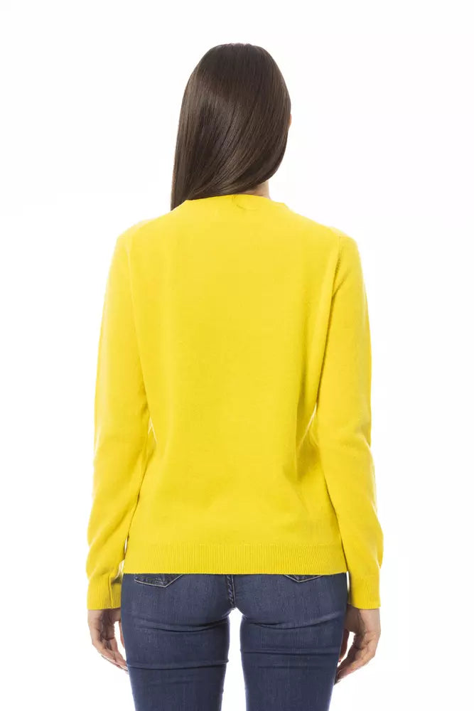 - Yellow Wool Women Sweater