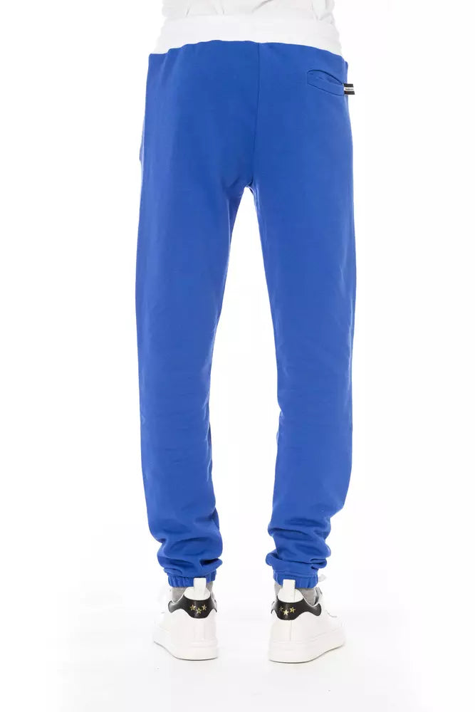Baldinini Trend Blue Cotton Men's Joggers