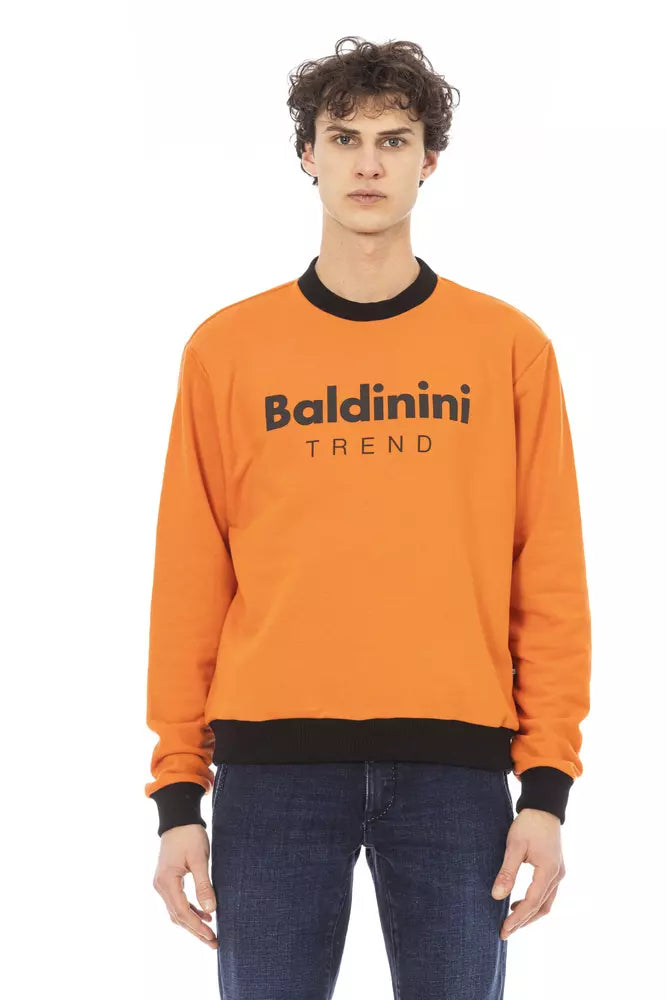 - Orange Cotton Men Sweater