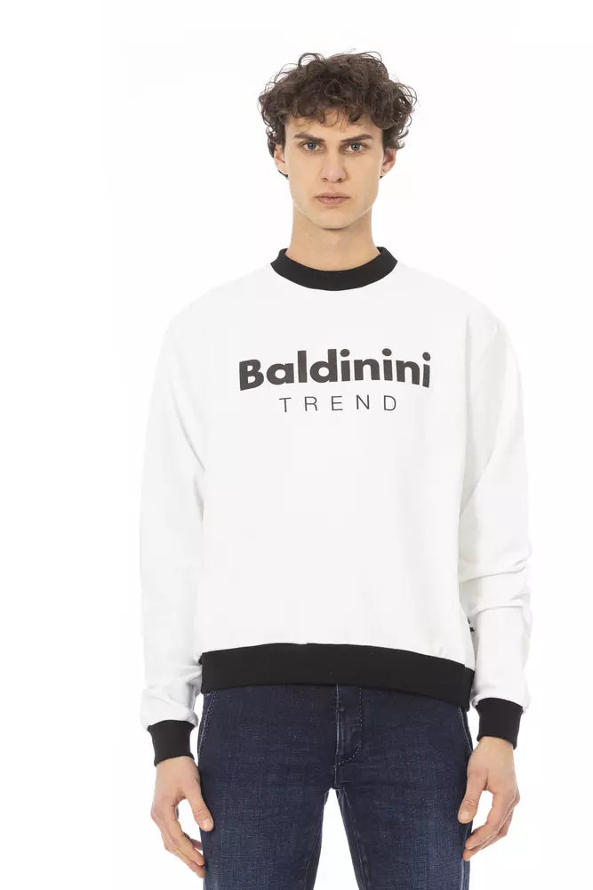 - White Cotton Men Sweater