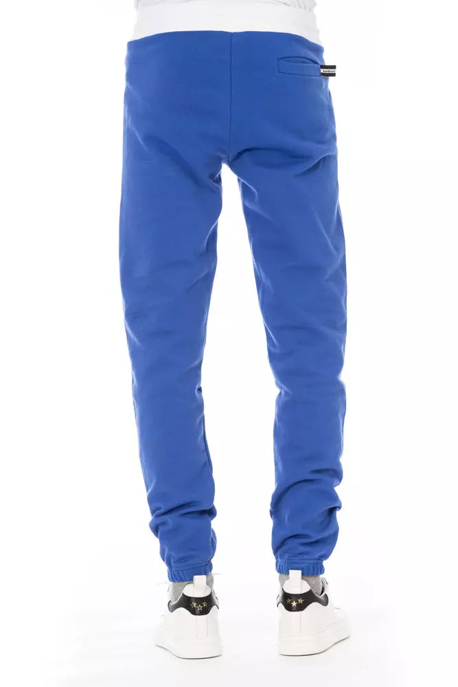 Baldinini Trend Blue Cotton Men's Jogger Pants