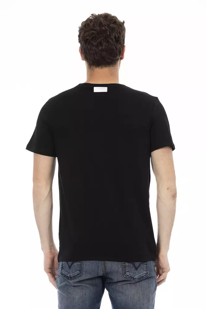- Black Cotton Men's T-Shirt