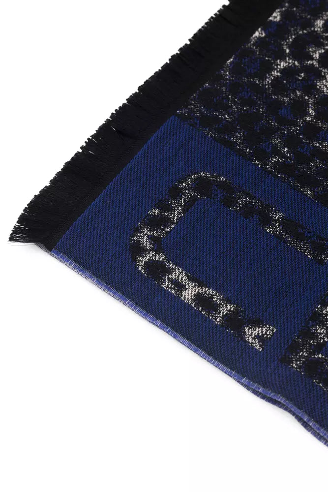 - Blue Wool Men Scarf
