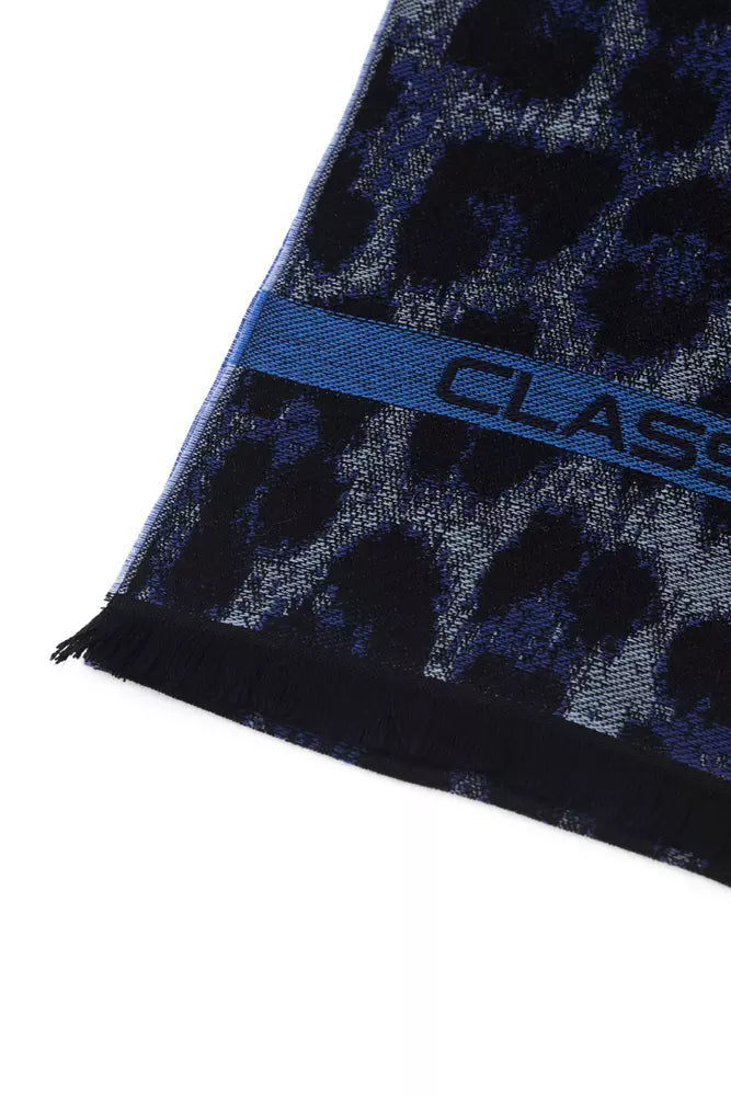 - Blue Wool Men Scarf