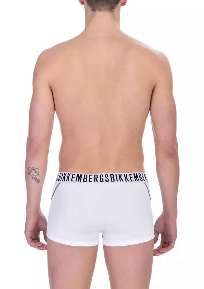 - White Cotton Men Trunk