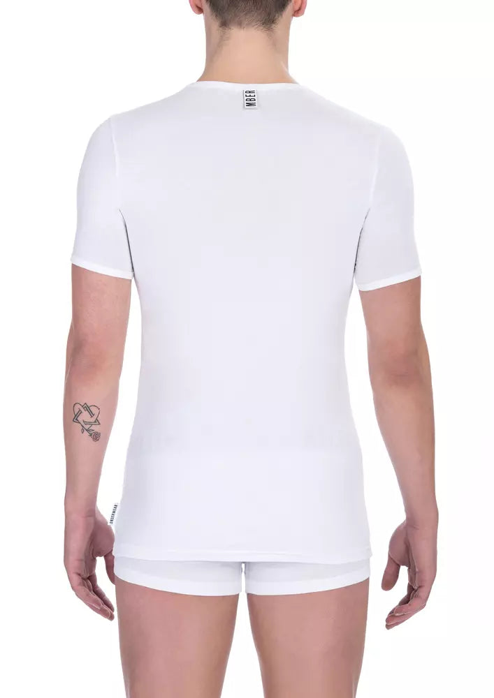 - White Cotton Men's T-Shirt