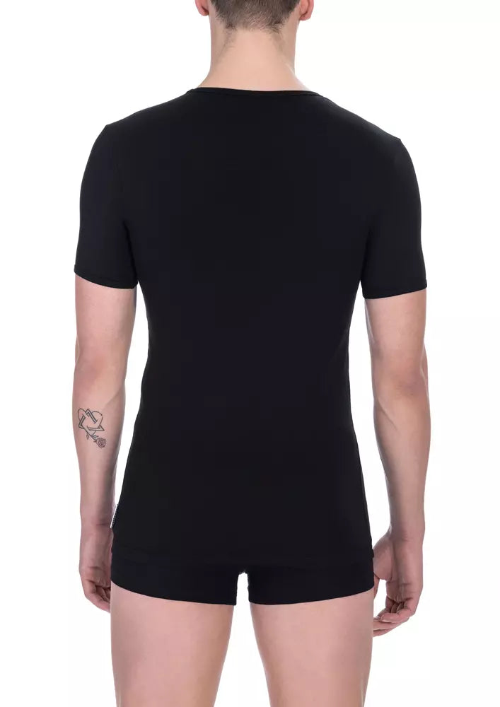 - Black Cotton Men T-Shirt