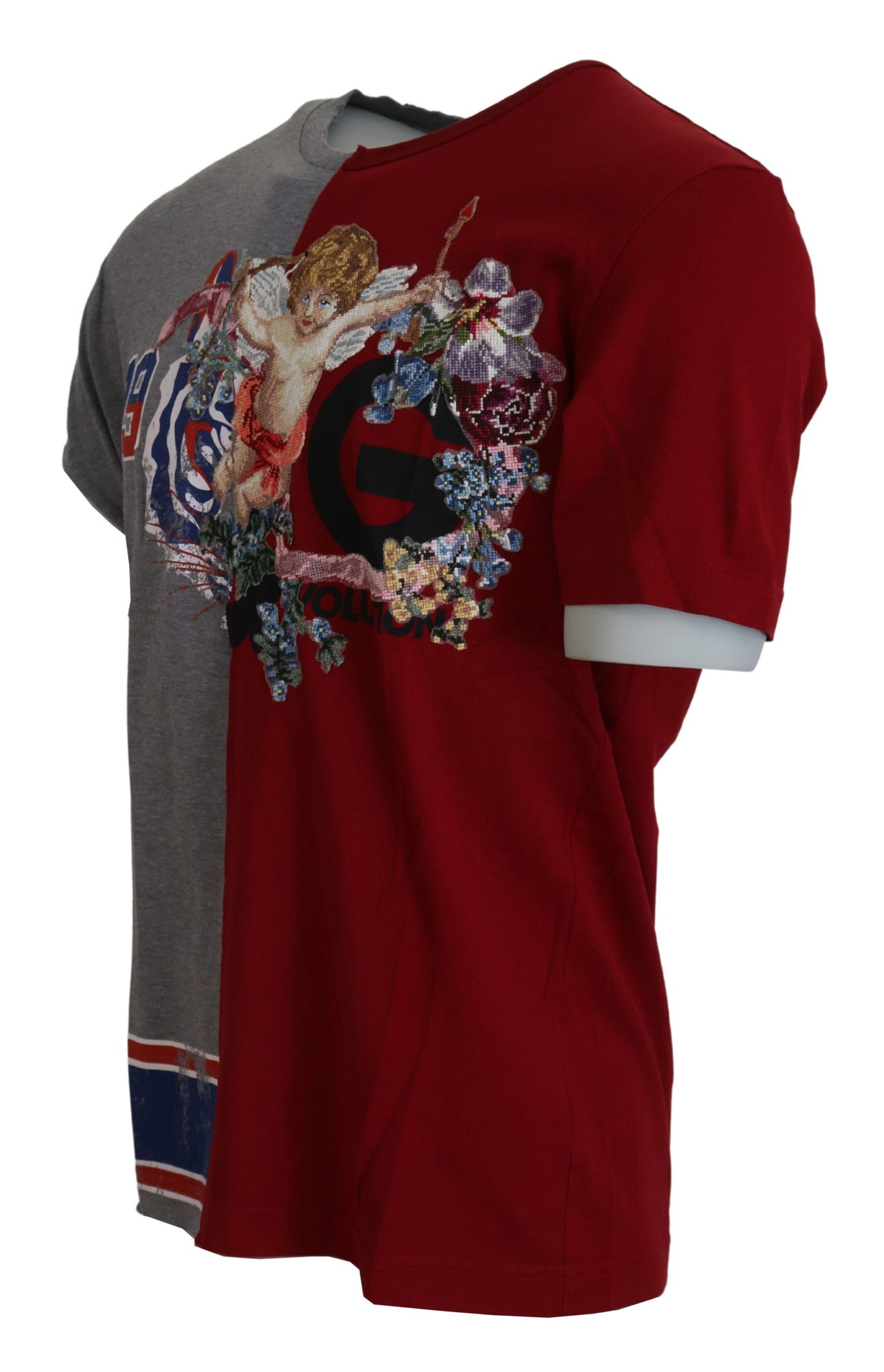- Floral Angels Crew Neck T-Shirt