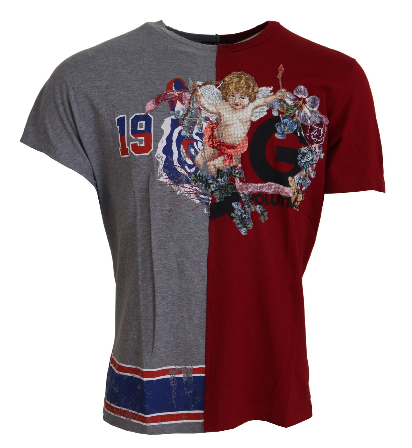 - Floral Angels Crew Neck T-Shirt