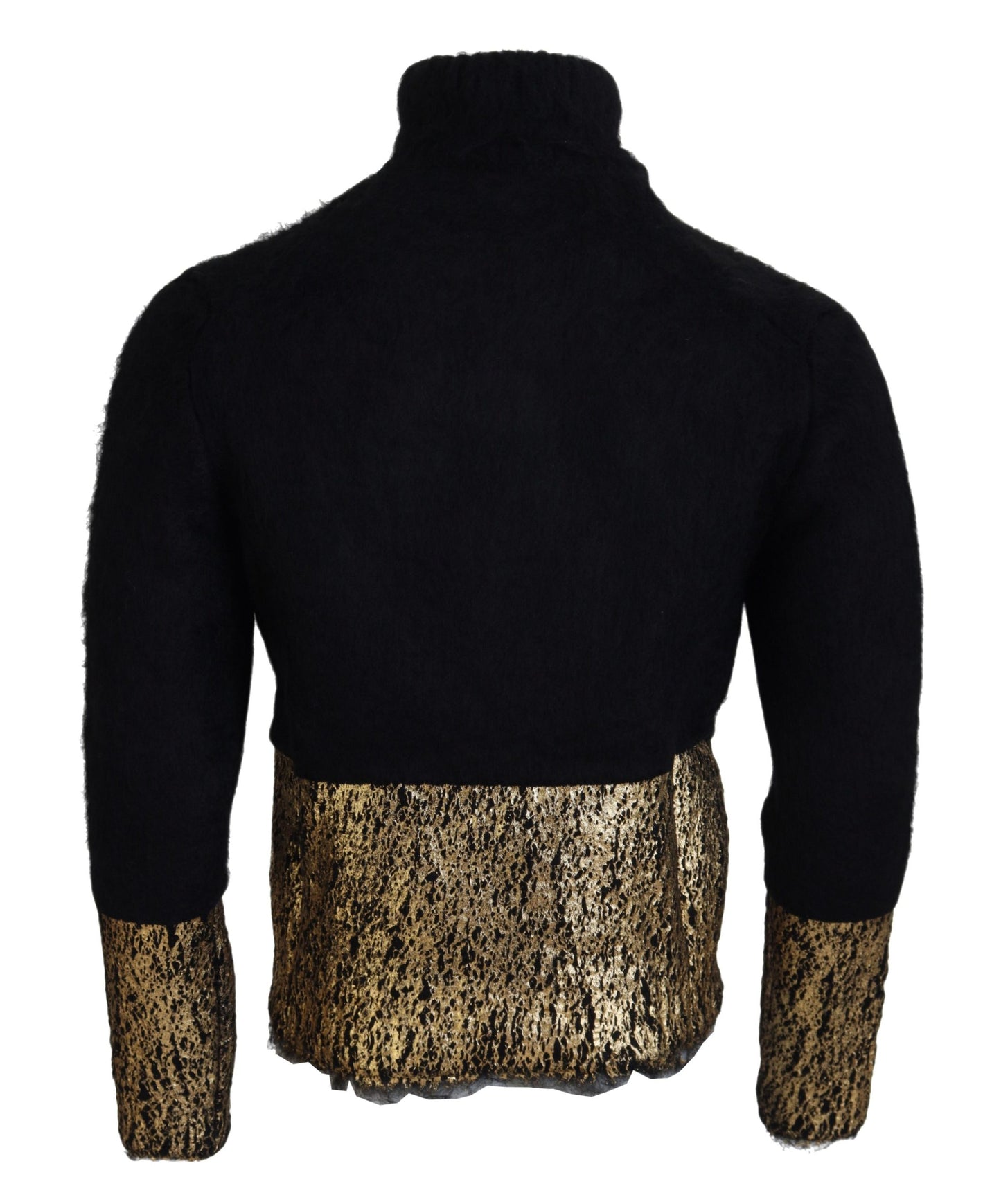- Stunning Black and Gold Crewneck Sweater