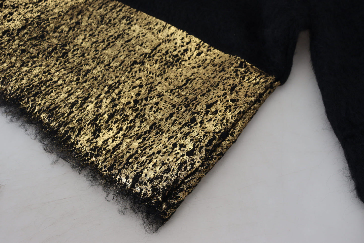 - Stunning Black and Gold Crewneck Sweater