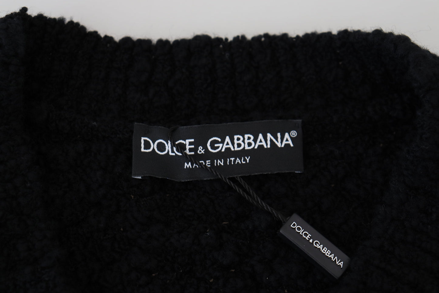 - Elegant Black Wool-Blend V-Neck Sweater