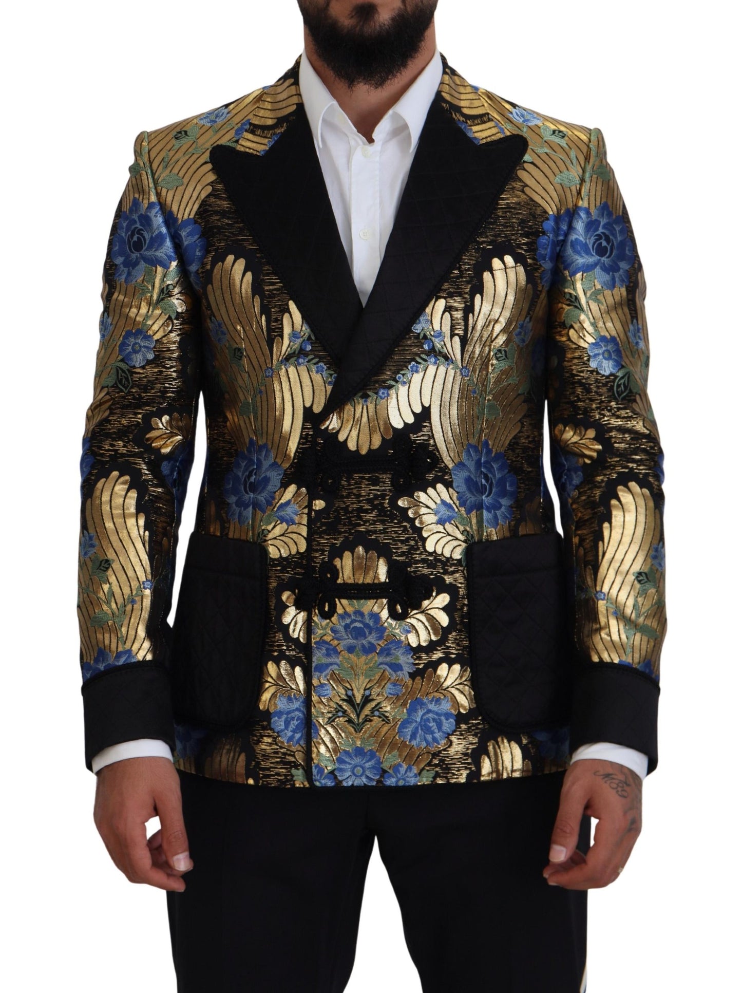 - Elegant Floral Evening Party Blazer