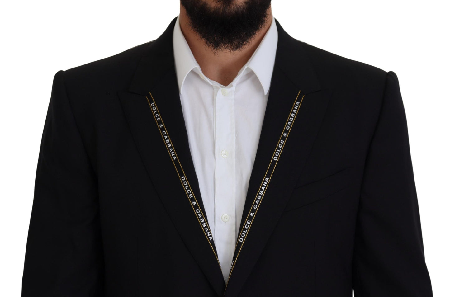 - Sicilian Style Black Single Breasted Blazer