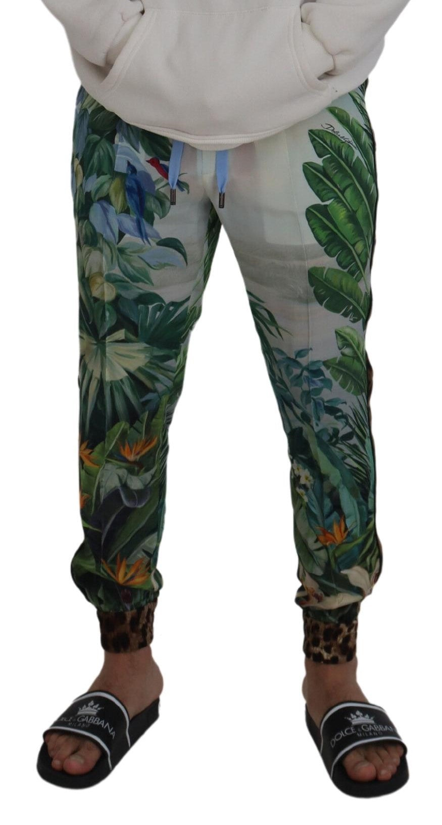 - Multicolor Silk Statement Pants