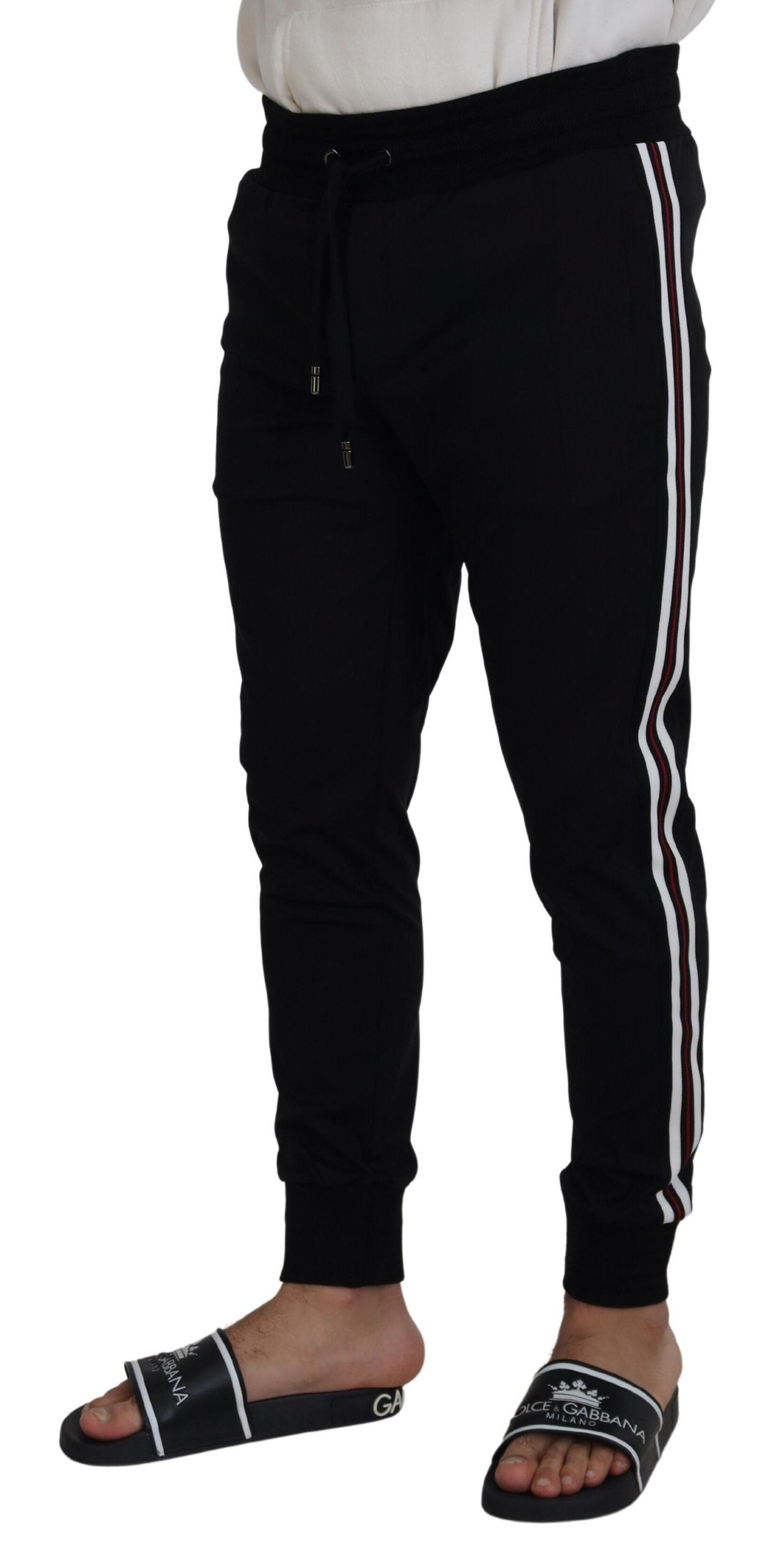 - Chic Black Cotton Designer Trousers
