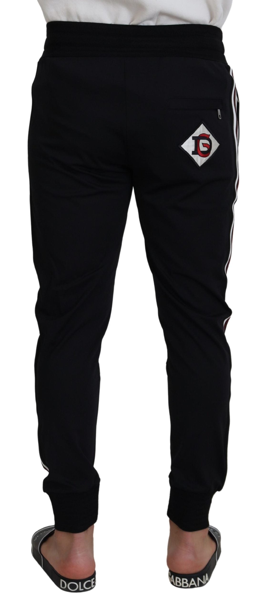 - Chic Black Cotton Designer Trousers