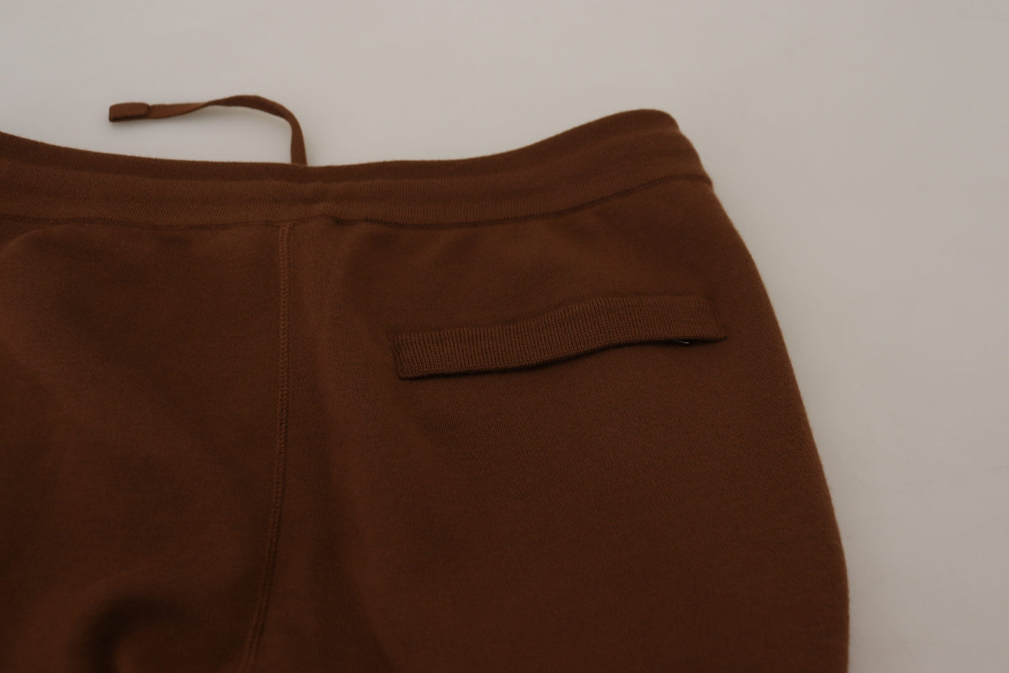 - Elegant Brown Cashmere Jogger Pants