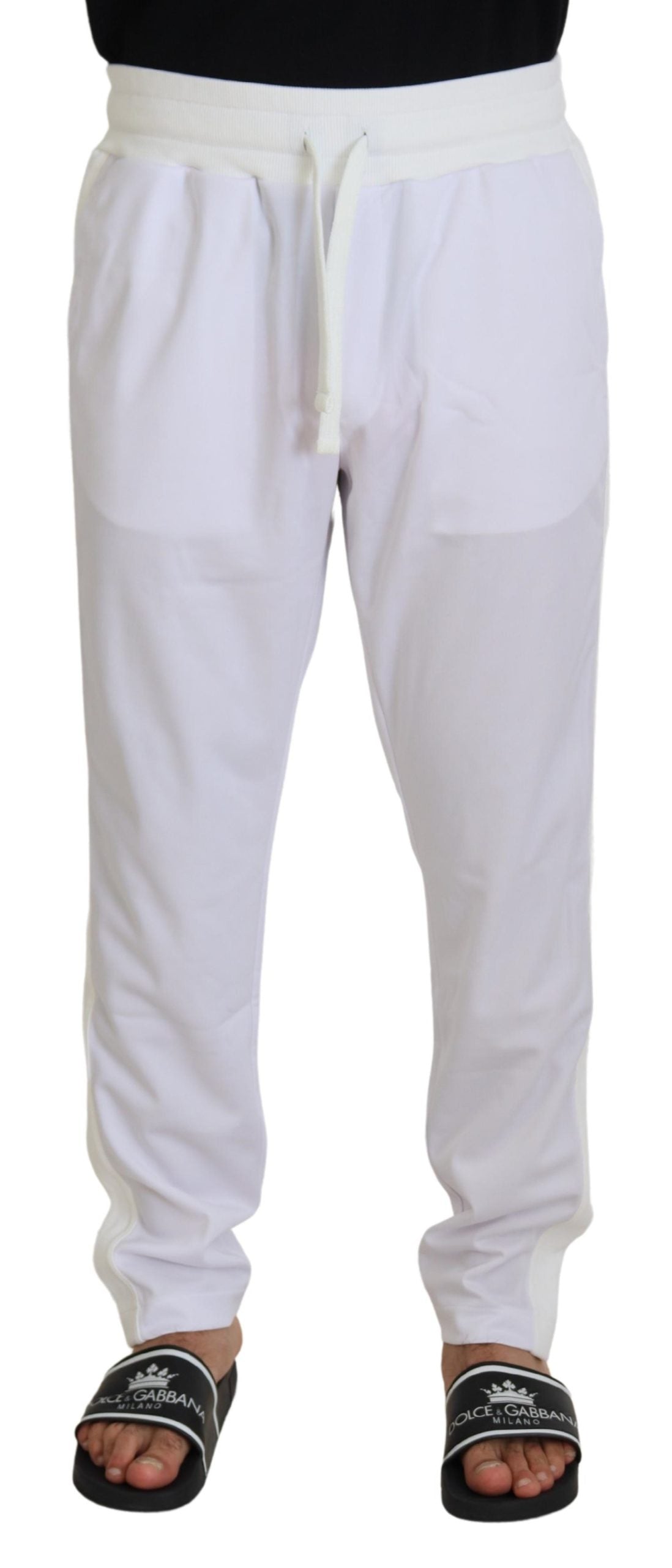 - Elegant White Jogger Pants for Sophisticated Comfort