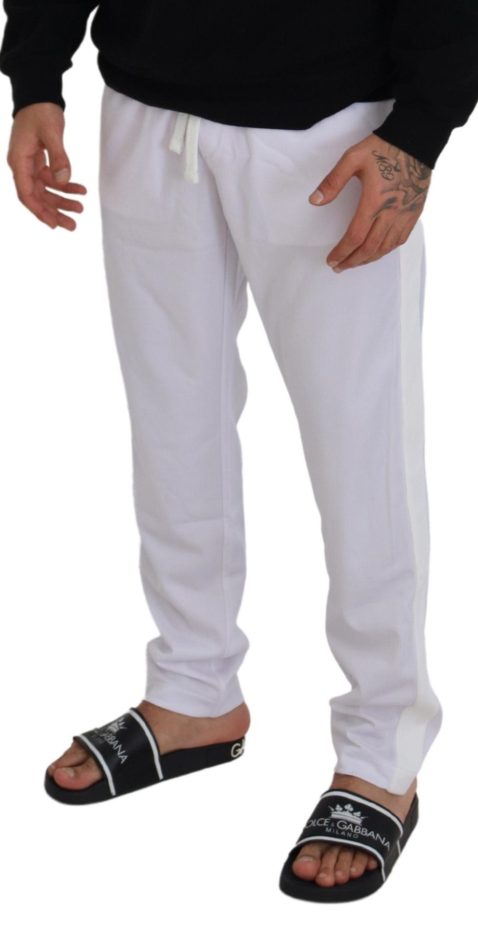 - Elegant White Jogger Pants for Sophisticated Comfort