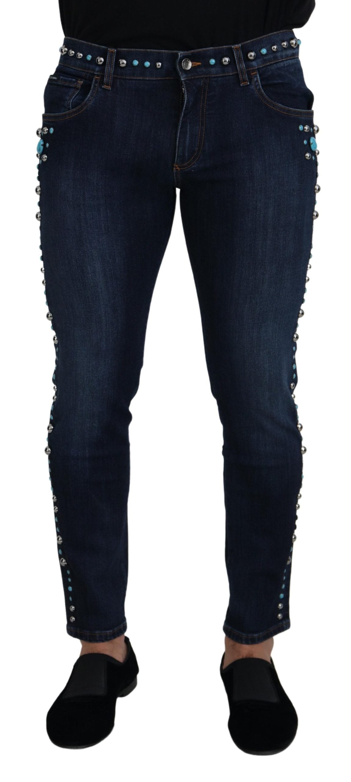 - Studded Opulence Denim Jeans