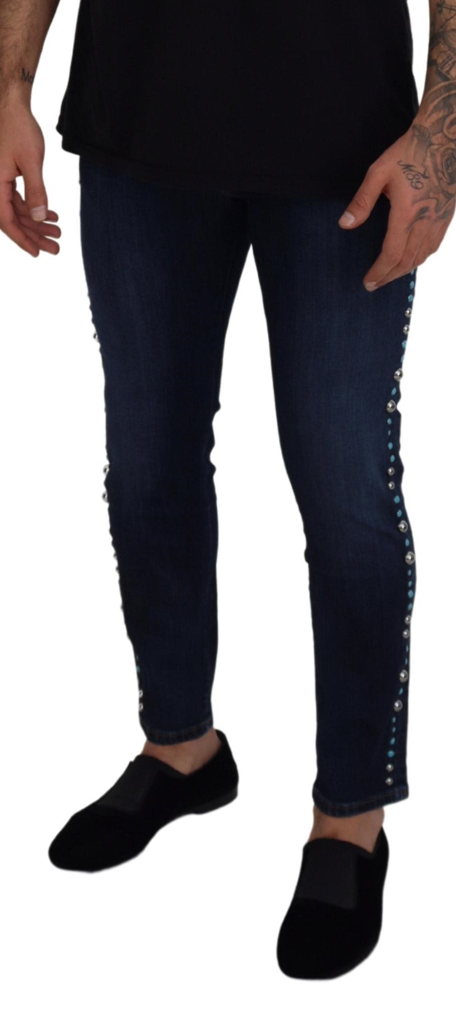 - Studded Opulence Denim Jeans