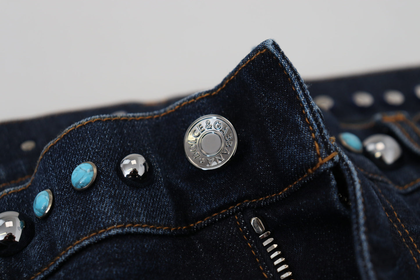 - Studded Opulence Denim Jeans
