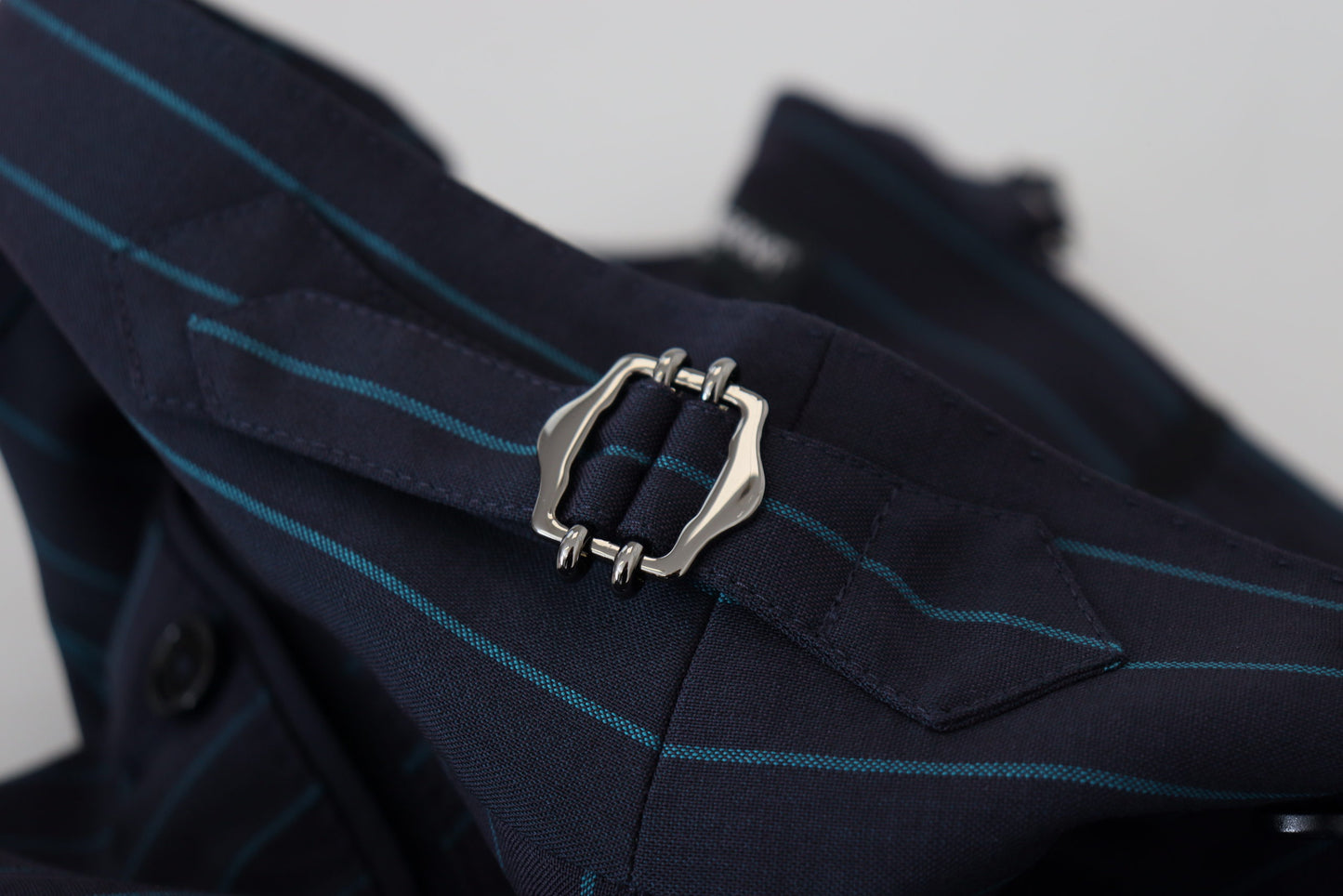 - Elegant Stripe Virgin Wool Trousers