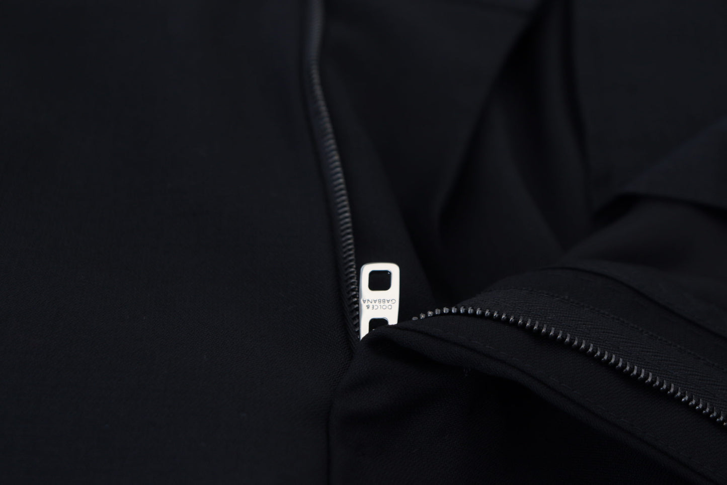 - Elegant Black Virgin Wool Blend Trousers