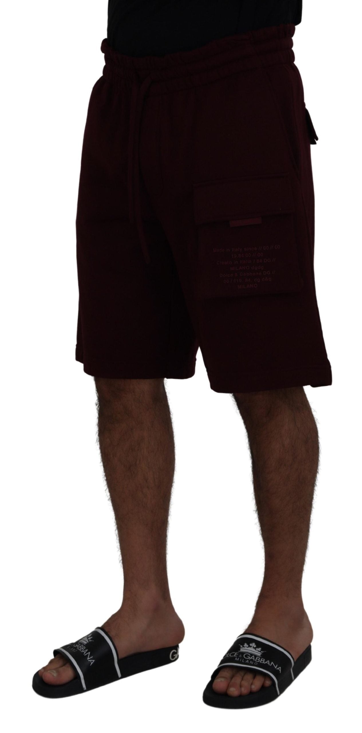 - Elegant Maroon Tailored Shorts
