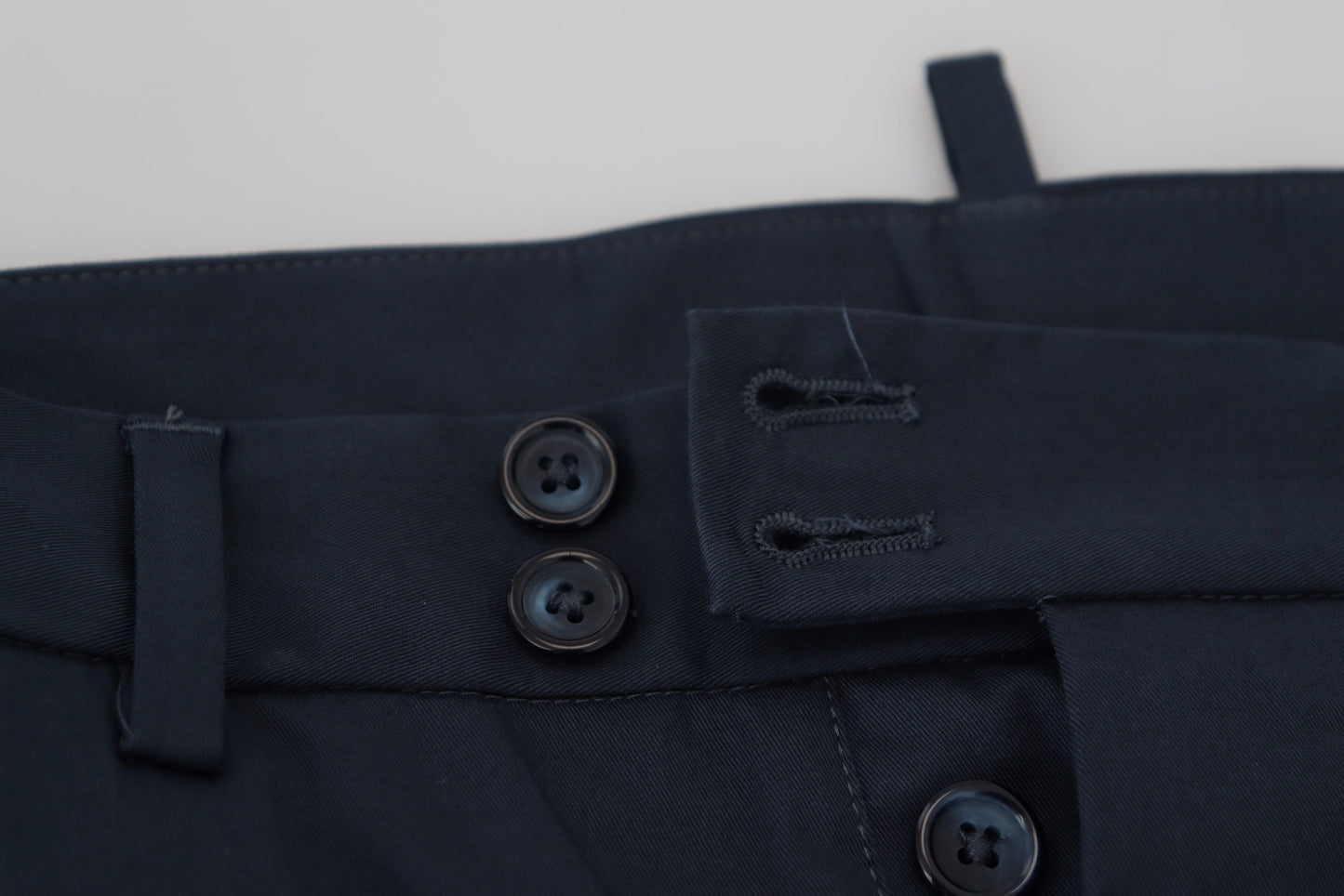 - Elegant Blue Cotton Blend Shorts