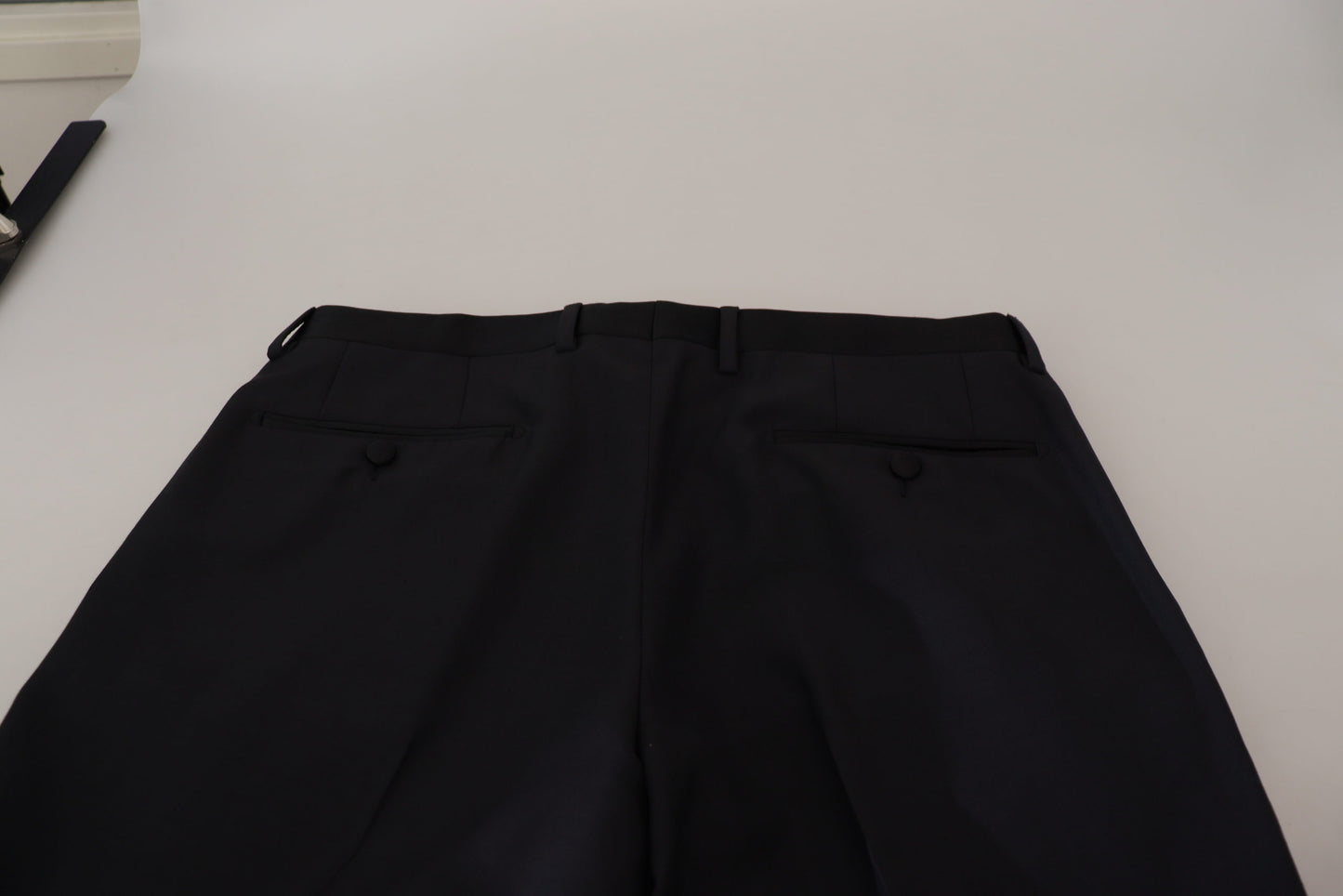 - Elegant Black Wool Blend Trousers
