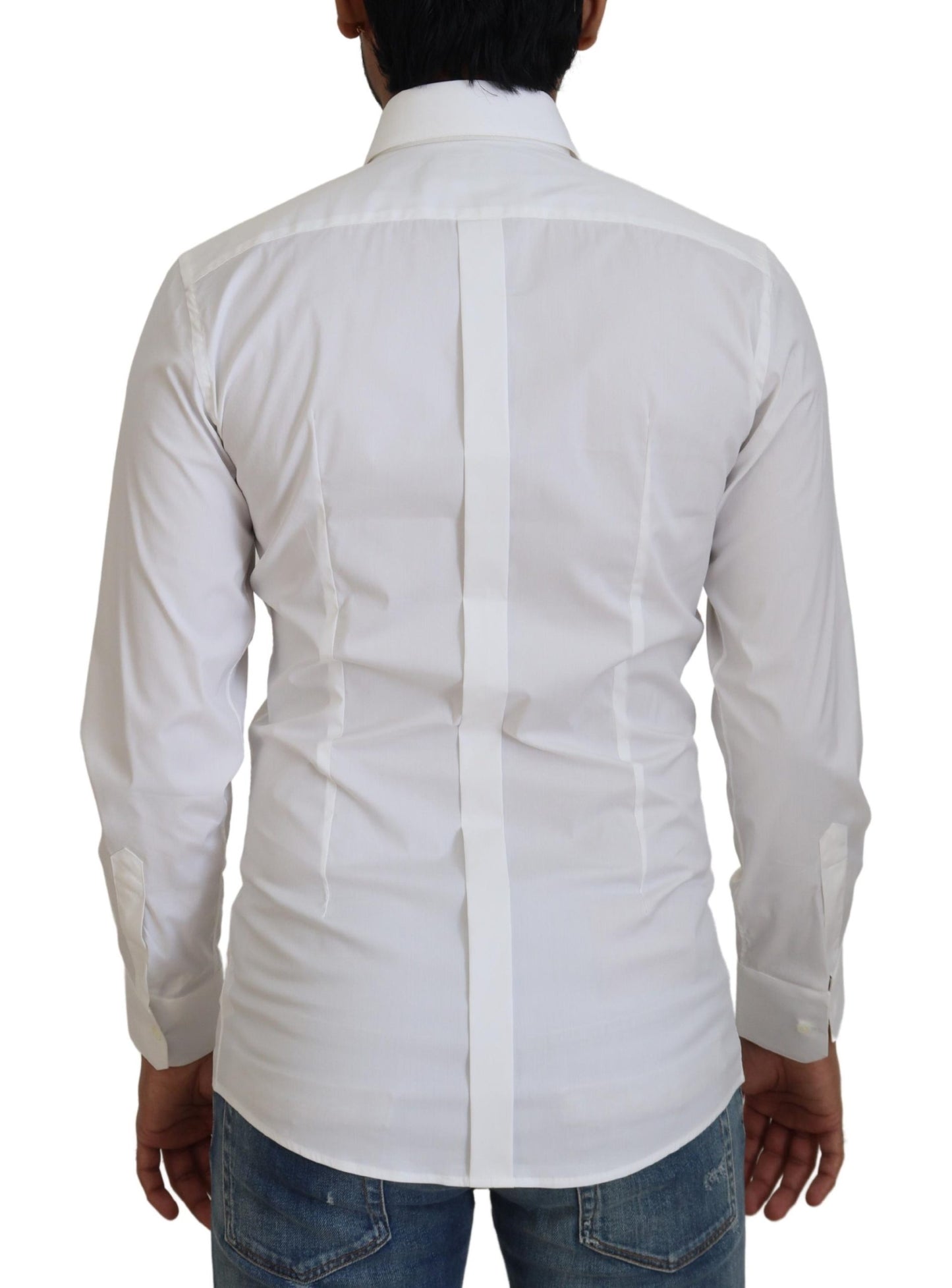 - Dazzling White Slim Fit Dress Shirt