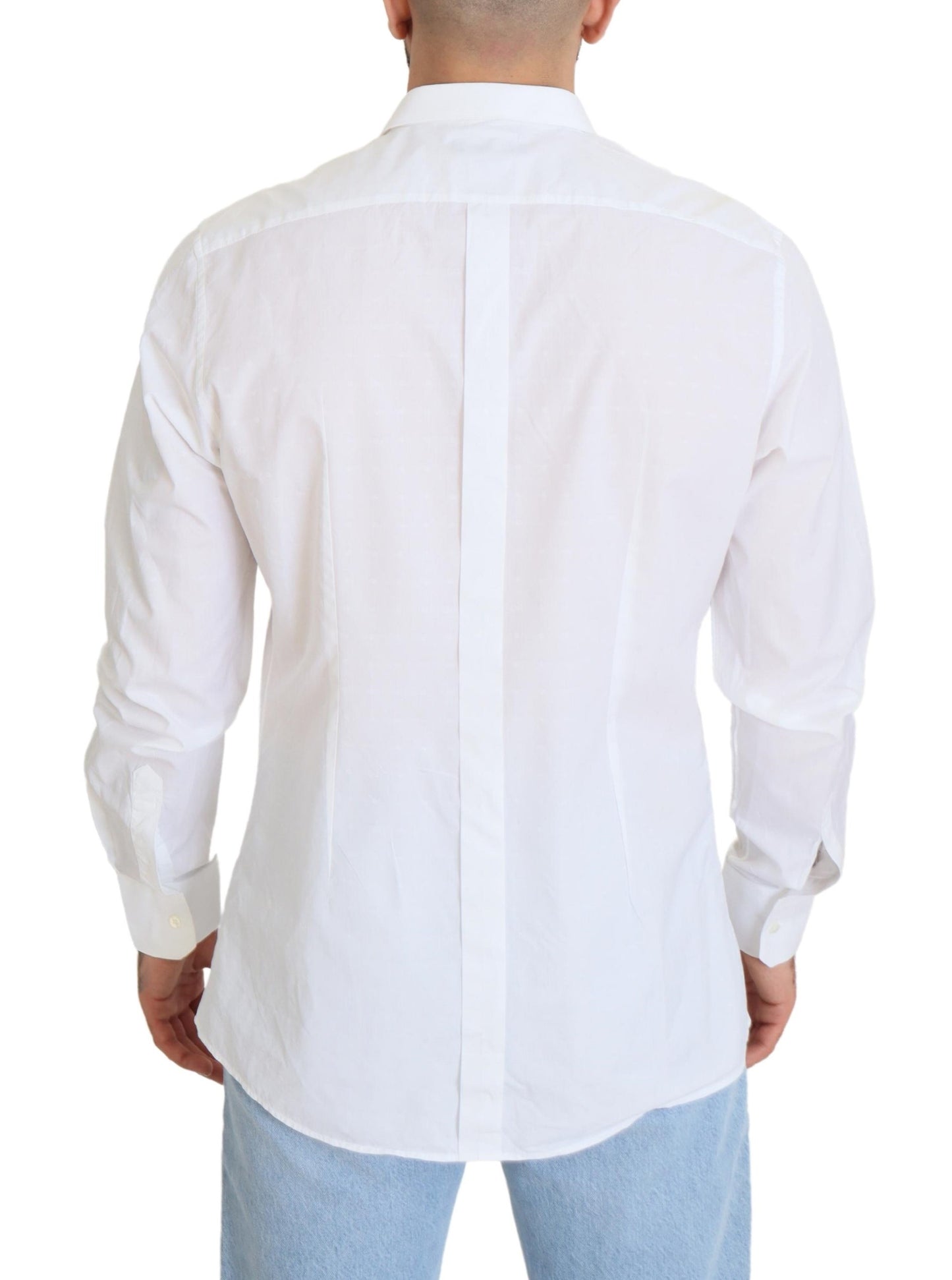 - Elegance Reimagined White Cotton Dress Shirt