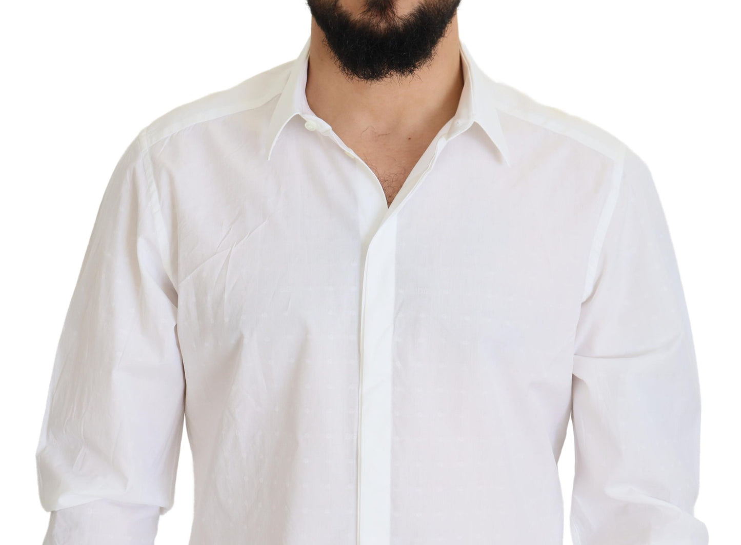 - Elegance Reimagined White Cotton Dress Shirt